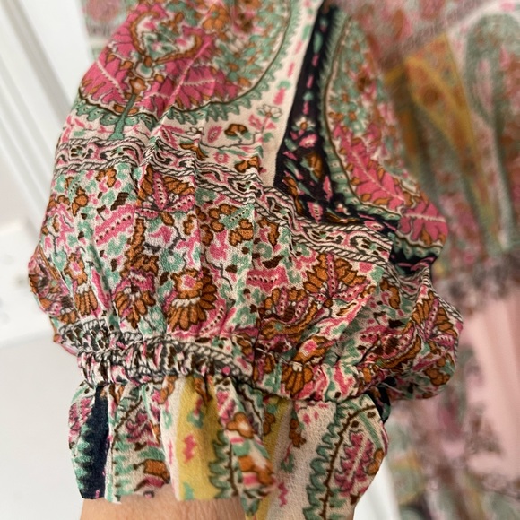 ILLA ILLA Woman’s Paisley Boho Print Maxi Dress. Size: Small Preloved - Picture 6 of 13